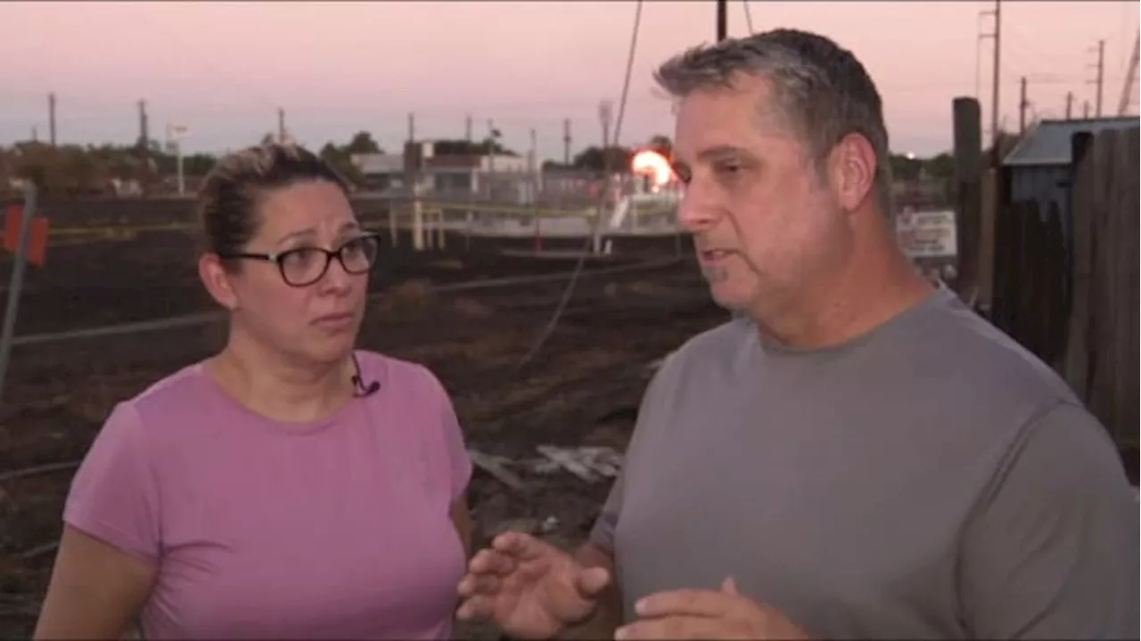 Deer Park couple returns to home’s devastating damage from intense pipeline fire