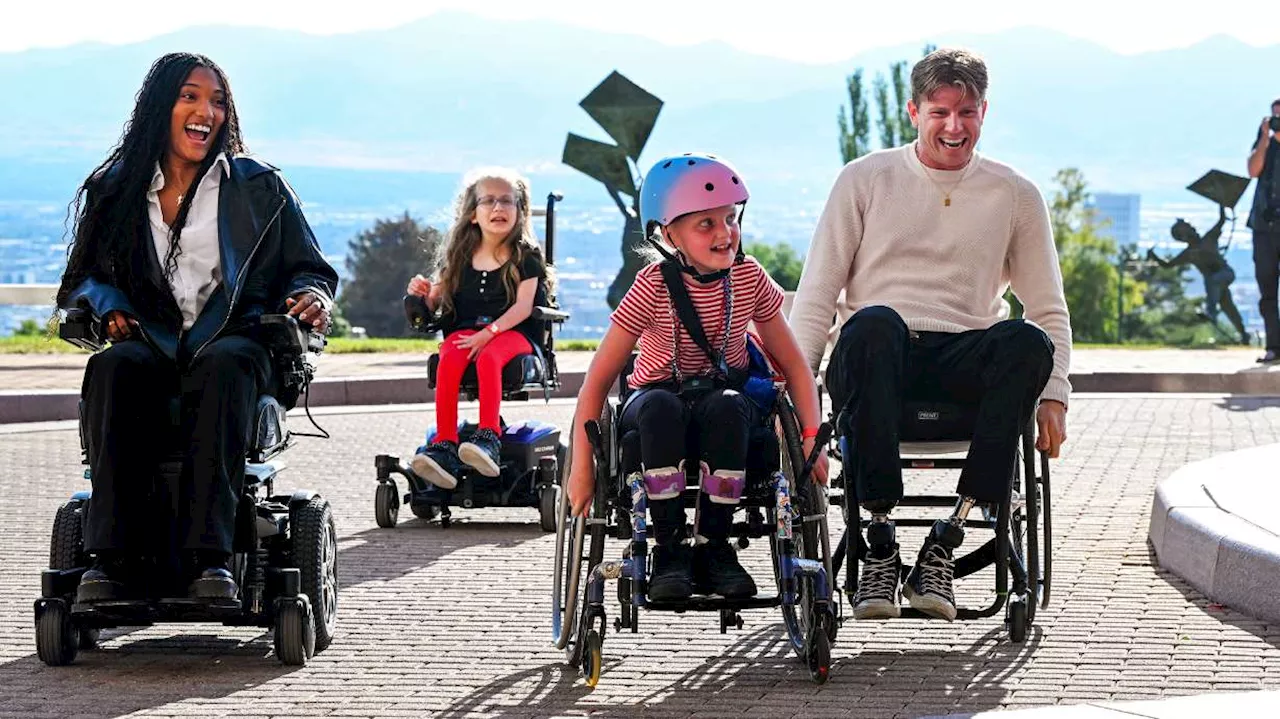 Gold medal couple encourages kids at Shriners Children's Hospital to dream big