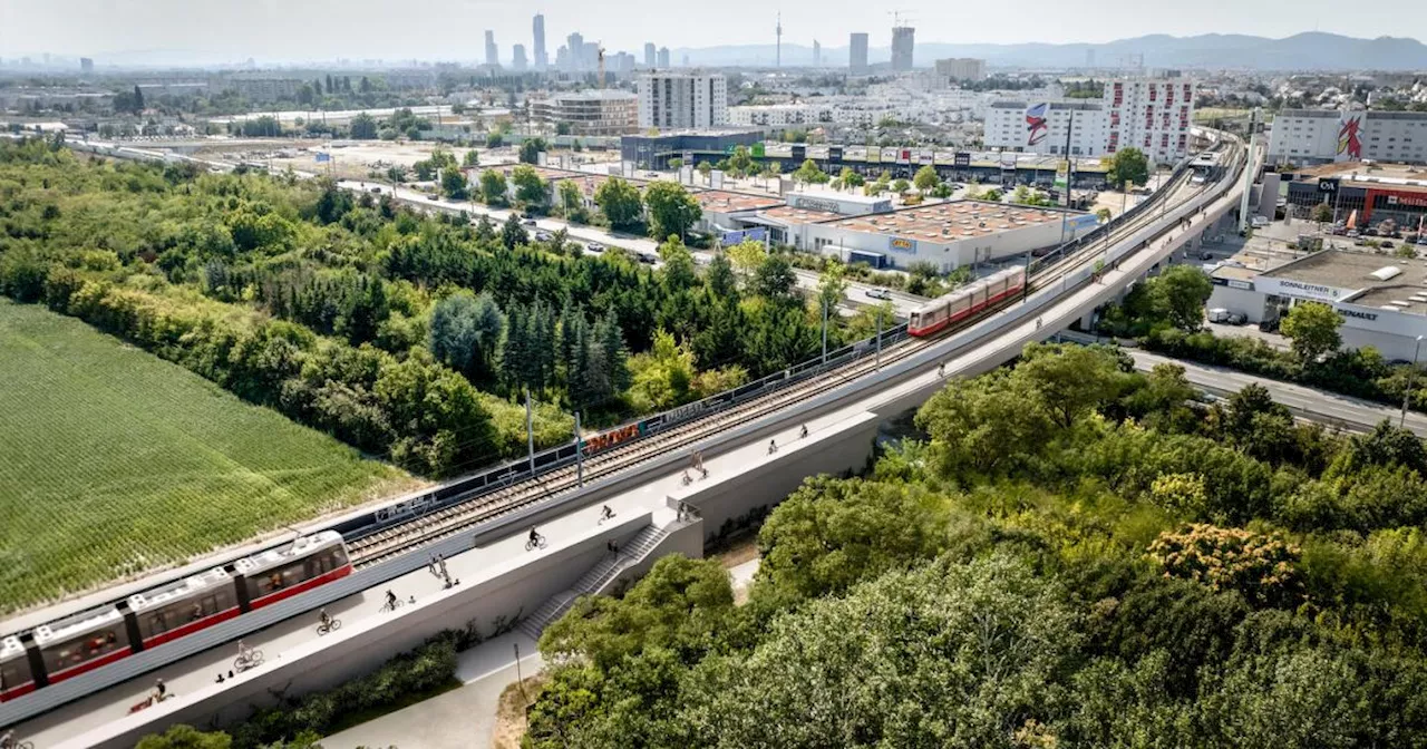 Neue Fußgänger- und Radbrücke verbindet Stadlau mit dem Quartier Marlene-Haushofer-Weg