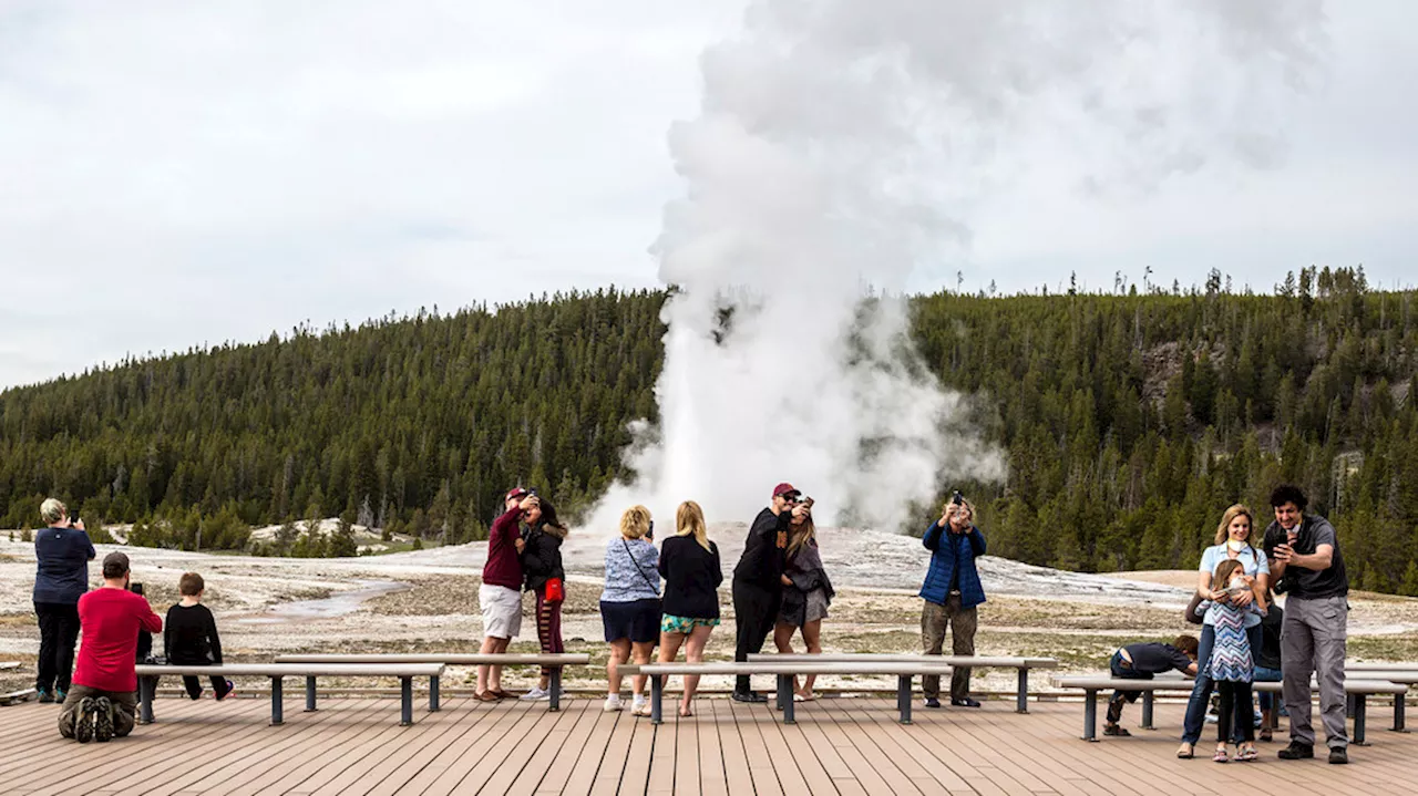 Woman suffers leg burns after hiking off trail near Yellowstone Park's Old Faithful