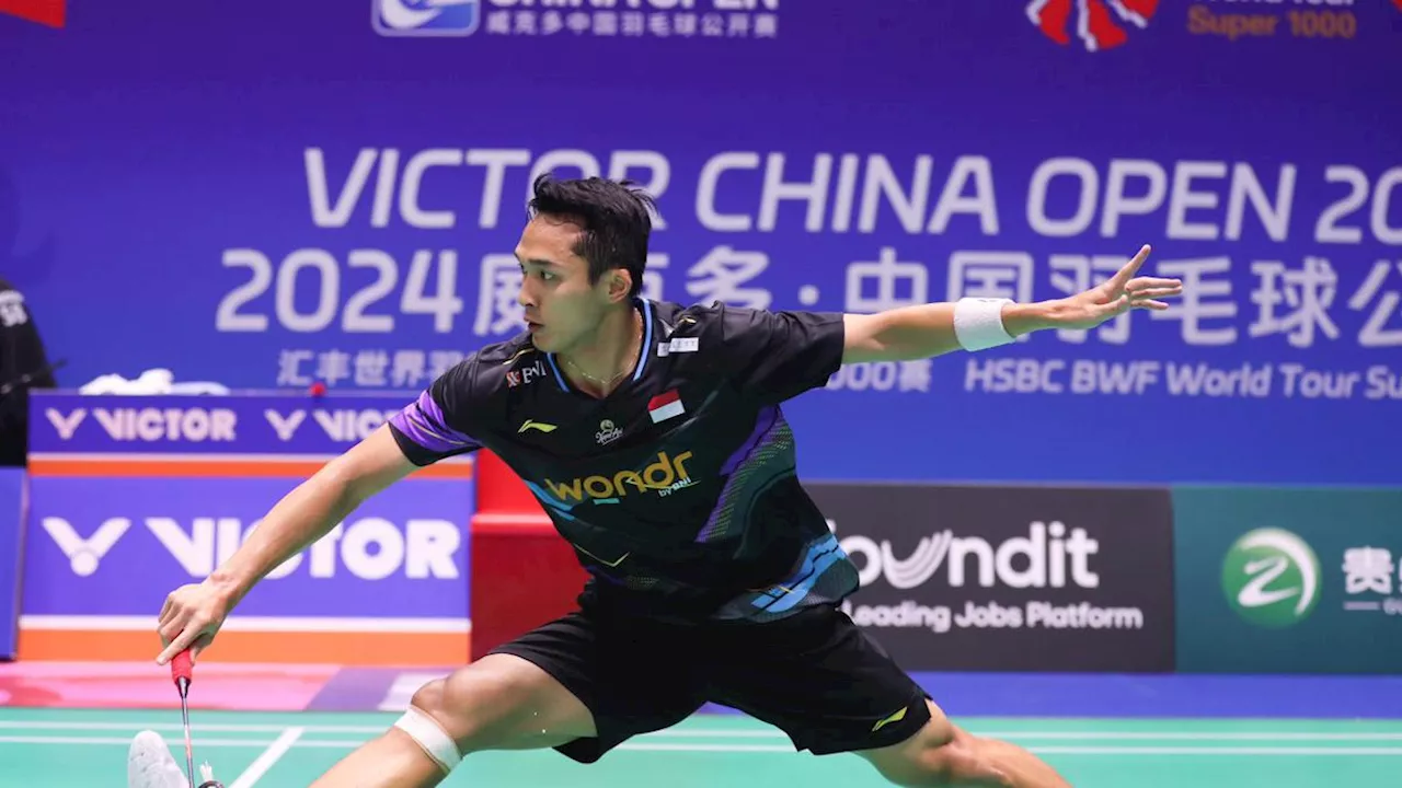 Hasil China Open 2024: Dramatis, Jonatan Christie Lolos ke Perempat Final