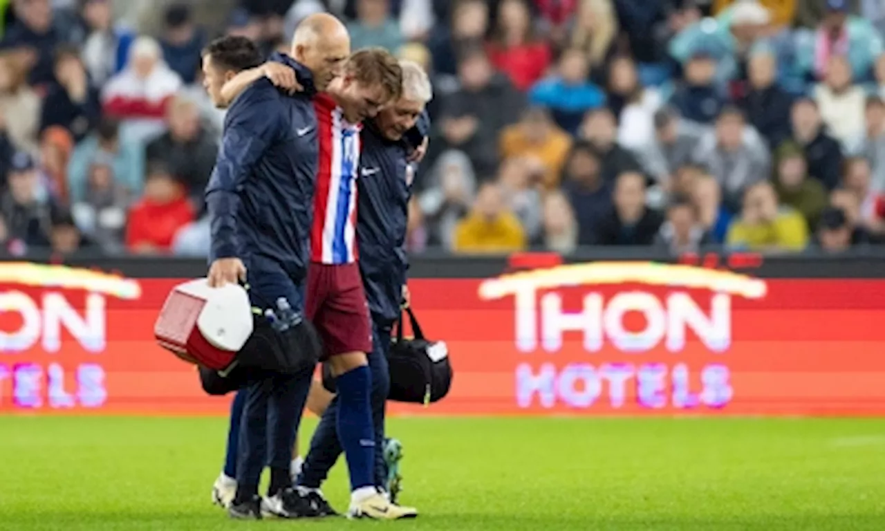 Arteta confirms Arsenal captain Odegaard out ‘for a while’ after ankle injury during Norway game