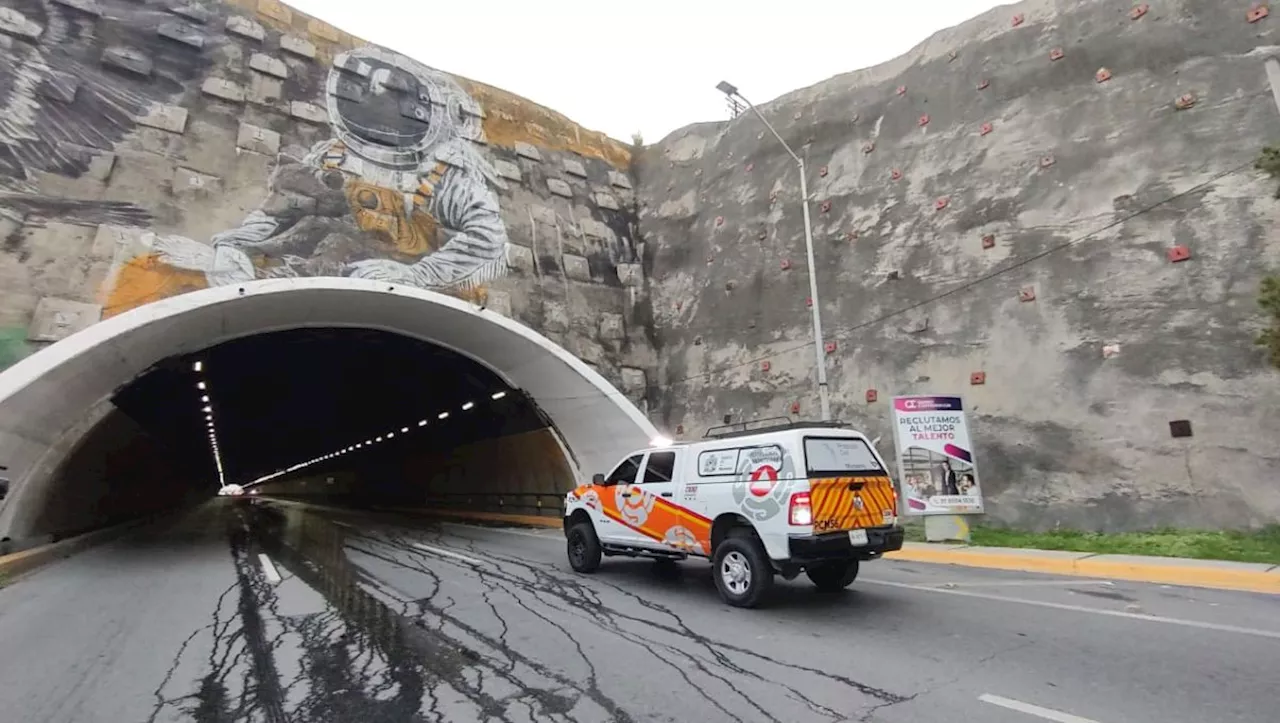 El cierre del túnel de la Loma Larga en Monterrey estará cerrado hasta que se haga la siguiente evaluación