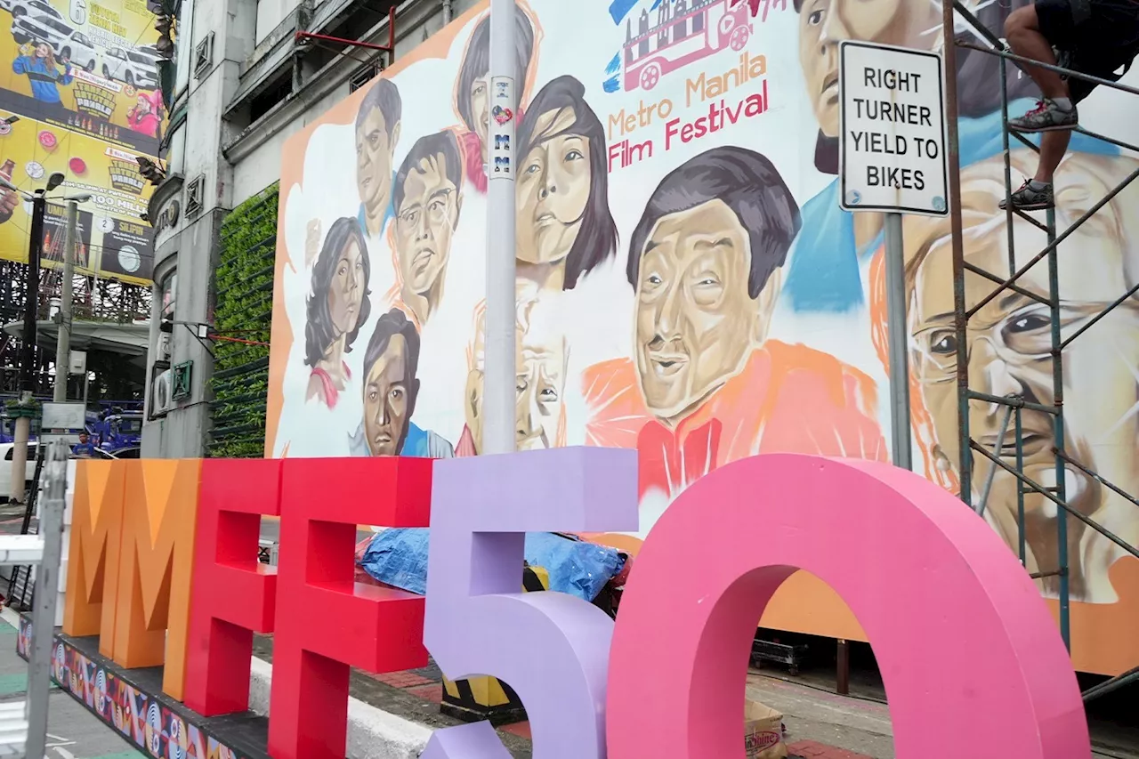 MMFF unveils EDSA mural featuring movie icons