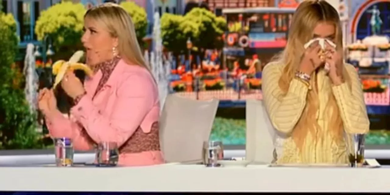 Witziger Moment bei «DSDS» – Beatrice Egli mampft, Loredana heult