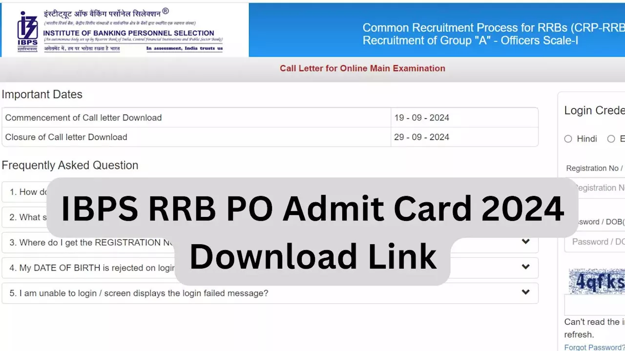 IBPS RRB PO Admit Card: खत्म हुआ इंतजार! एक क्लिक में देखें आईबीपीएस आरआरबी पीओ मेन्स का एडमिट कार्ड