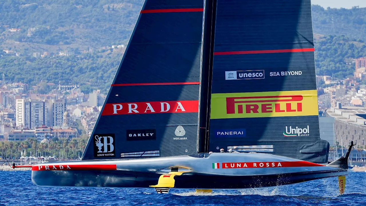 37. America's Cup: Beim Luna Rossa Prada Pirelli Team bricht die große Erleichterung aus