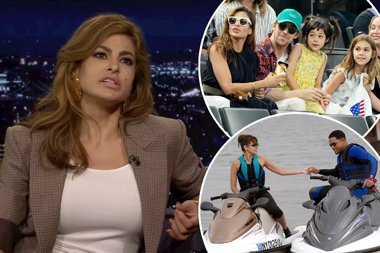 Eva Mendes admits her and Ryan Gosling's kids are 'not impressed' by her movies