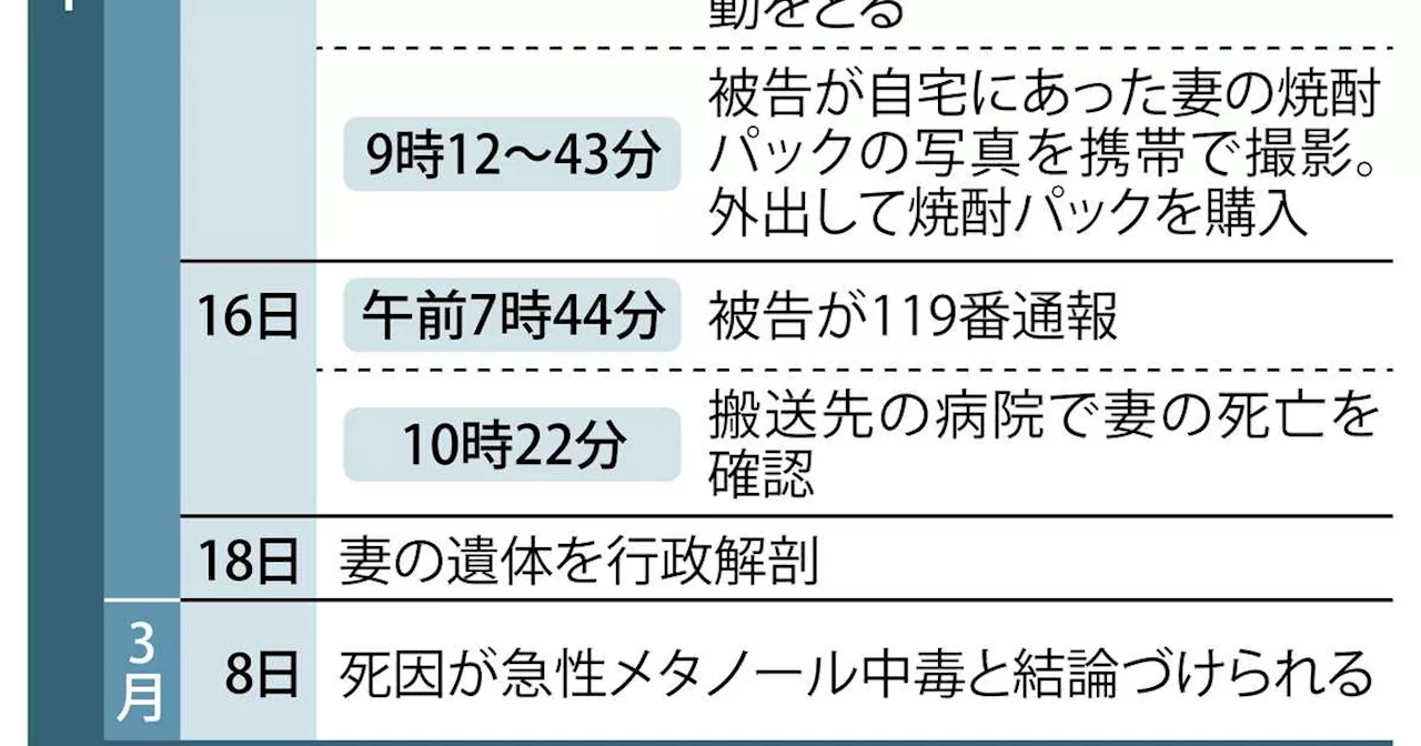 製薬大手元社員の妻は殺されたのか 晩酌の焼酎パックに残された痕跡が語るもの 法廷から