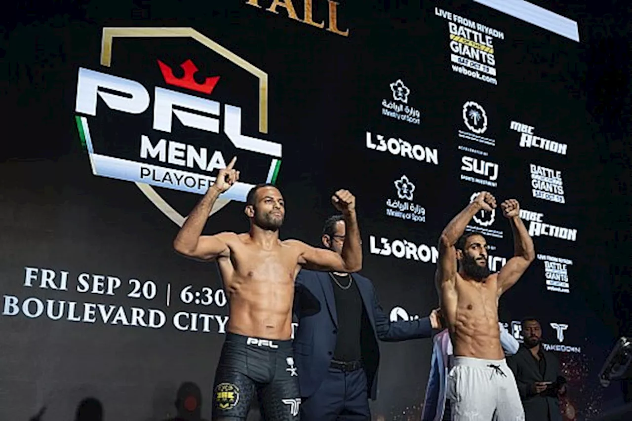 PFL MENA 3 Weigh-in Results: All Fighters Make Weight for 2024 Playoffs