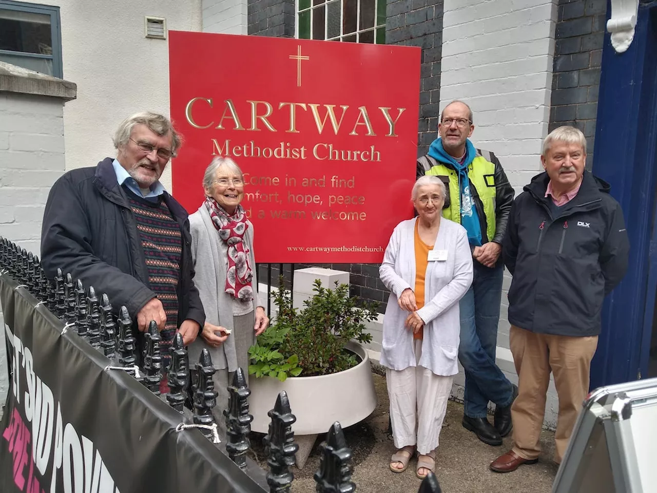 Bridgnorth church delighted by surprise visit from VIP on motorcycle