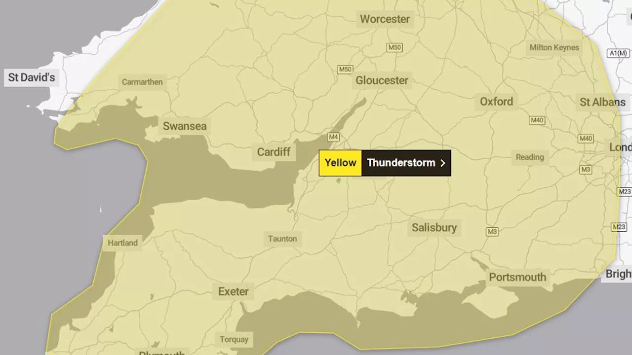 UK weather: Storm alerts issued with warning of frequent lightning and large hail