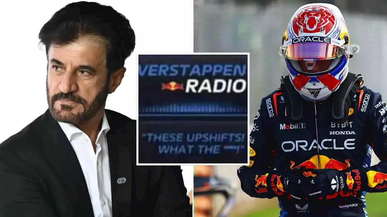 FIA president called out for bizarre 'we're not rappers' remark after Max Verstappen controversy