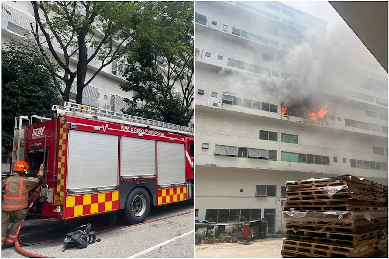 2 dead after fire breaks out at Kaki Bukit industrial building