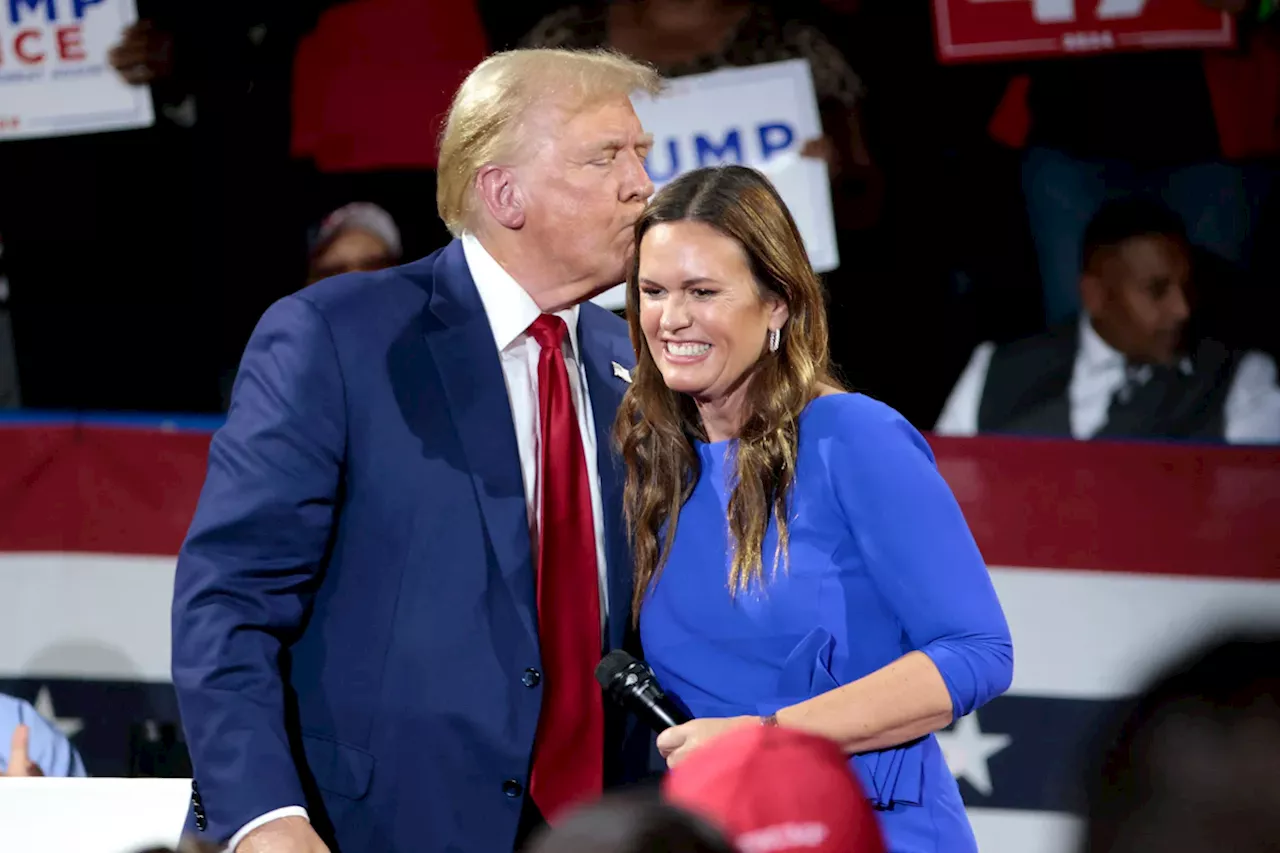 Wahlkampf in den USA: Trumps Ex-Sprecherin Huckabee Sanders tritt gegen Harris nach