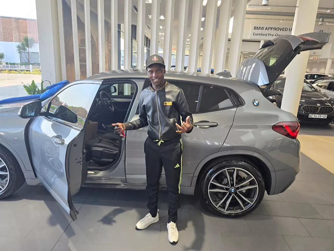 PICTURES: Former Kaizer Chiefs star Junior Khanye shows off new BMW