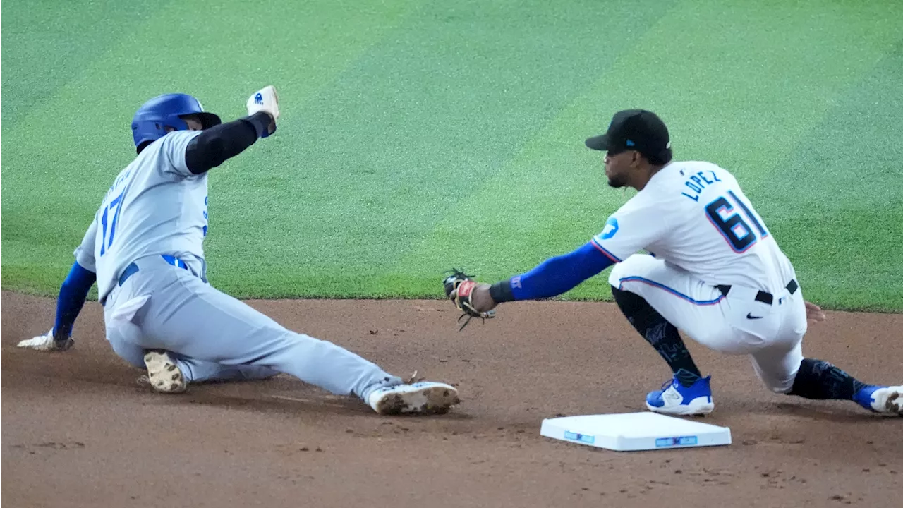 Ohtani steals 49th base, closes in on 50/50 as Dodgers beat Marlins