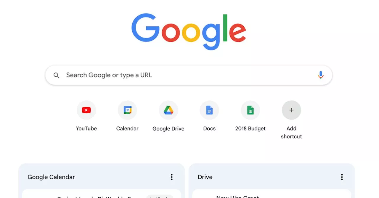 Google Chrome Gets New Calendar Overview and Enterprise-Managed Site Shortcuts