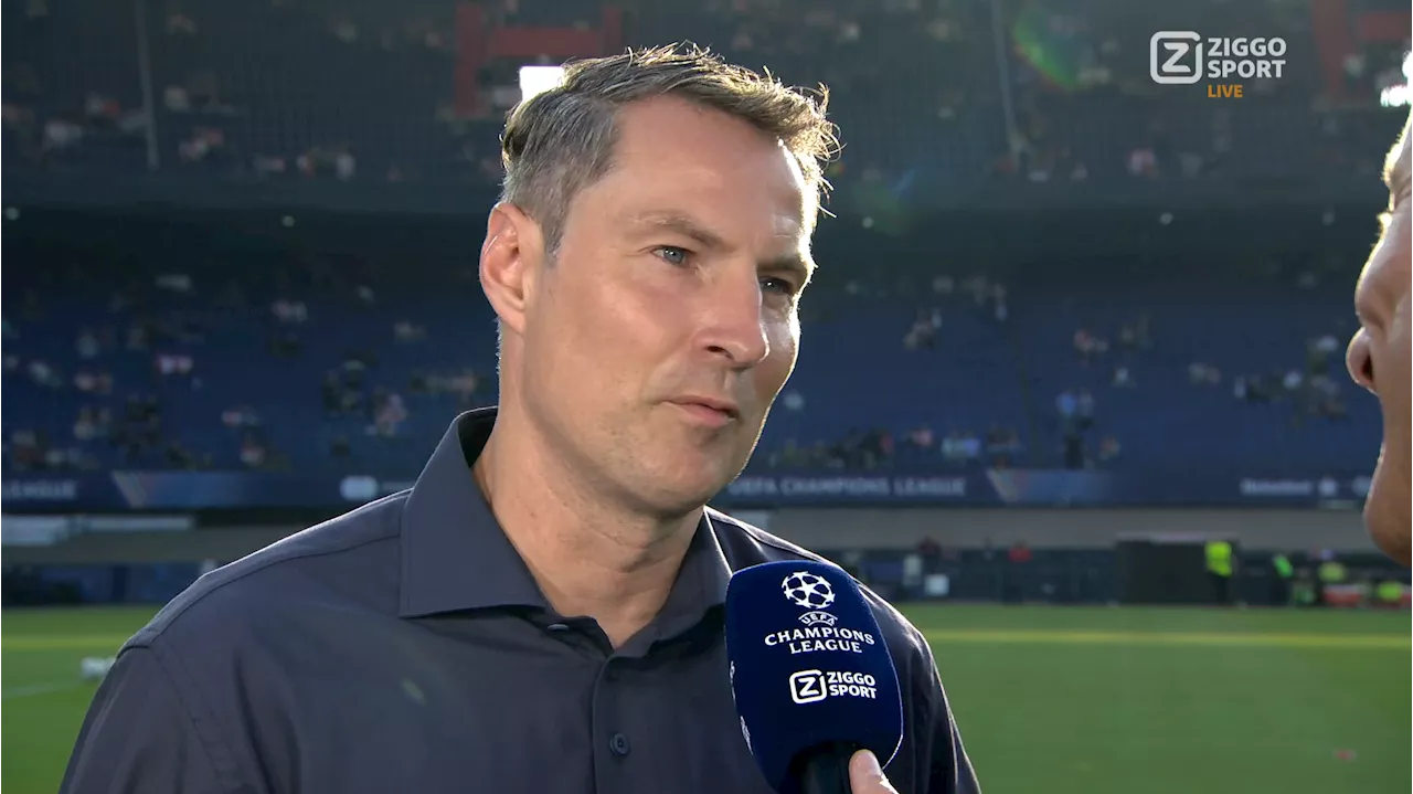 Feyenoord-trainer Priske ergert zich aan vraag: 'Ik zal je proberen respectvol te beantwoorden'