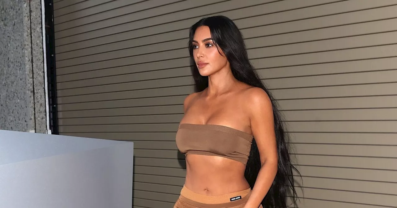 Kim Kardashian Does The Exposed Underwear Trend With Controversial PVC Shoes