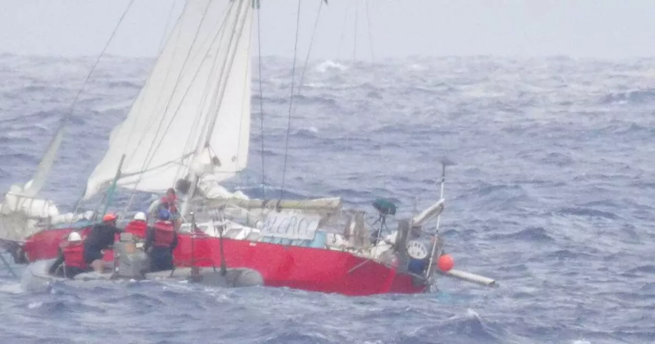 As hurricane churned, Navy and Coast Guard rescued woman and girl from doomed sailboat