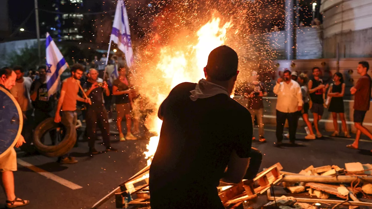 Israel-Gaza live updates: Protest erupts in Tel Aviv over cease-fire, hostage deal