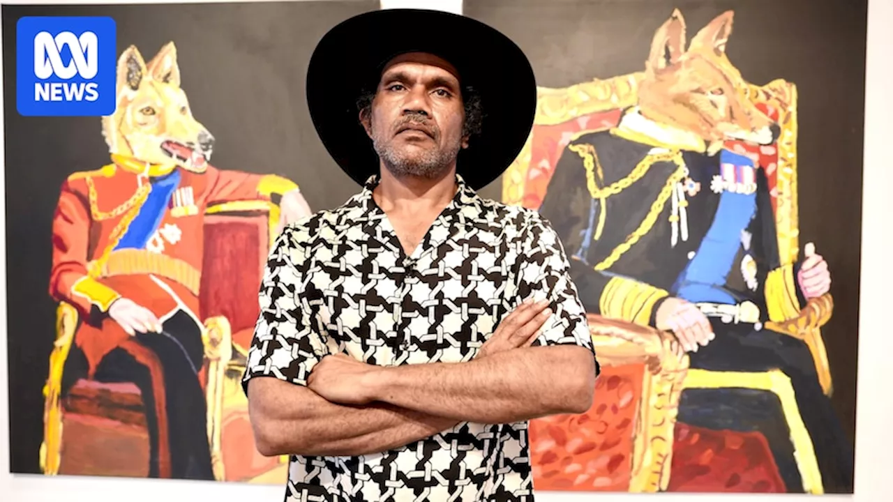 Artist Vincent Namatjira explores leadership in new exhibition King Dingo