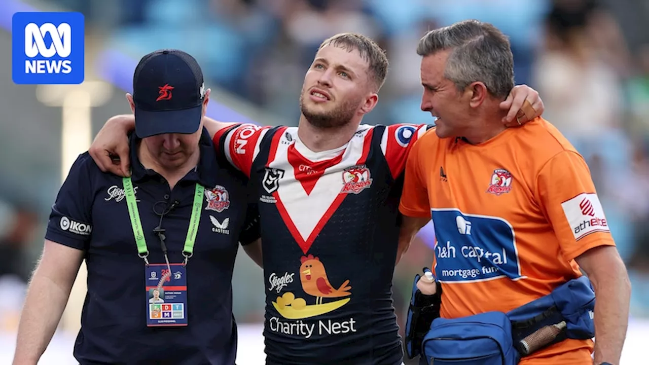 Sam Walker's NRL season over with ruptured ACL as reports suggest Roosters star Brandon Smith is also done for the year