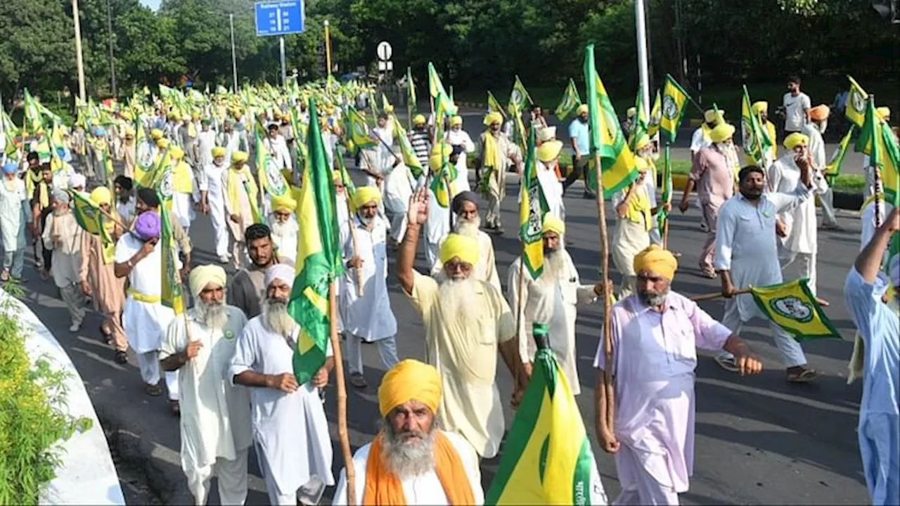 चंडीगढ़ में किसानों की महापंचायत: मटका चौंक पर धरना देकर बैठे किसान, राकेश टिकैत भी पहुंचे