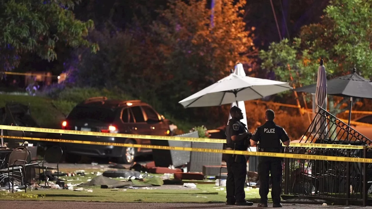 Two dead and three injured after man drives his car through restaurant patio in Minnesota