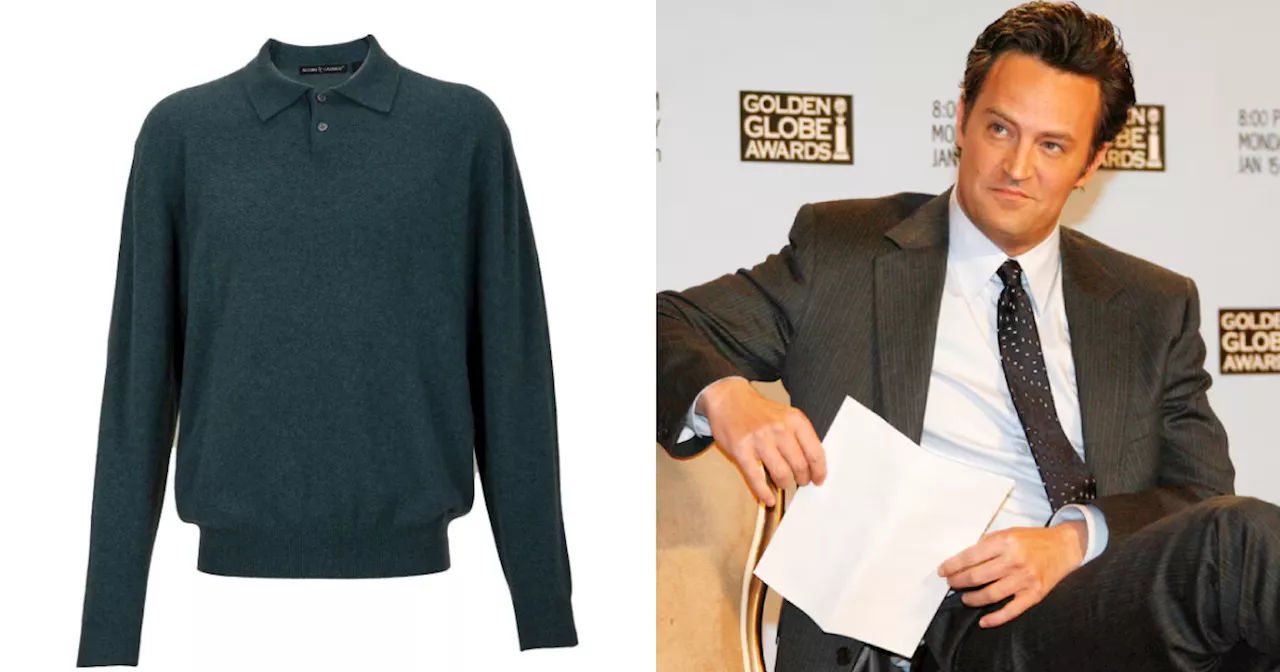 Matthew Perry's cashmere 'Chandler Bing Sweater' from Friends to be auctioned