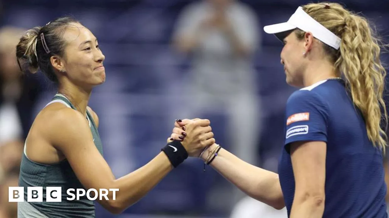 US Open: Zheng Qinwen through to quarter-finals with record US Open late finish at 2:15am