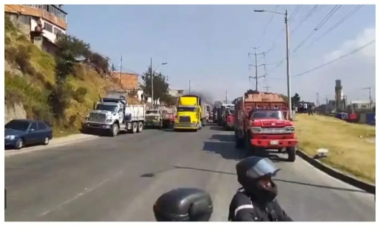 Paro de camioneros en Bogotá: en estas zonas ya hay manifestaciones hoy