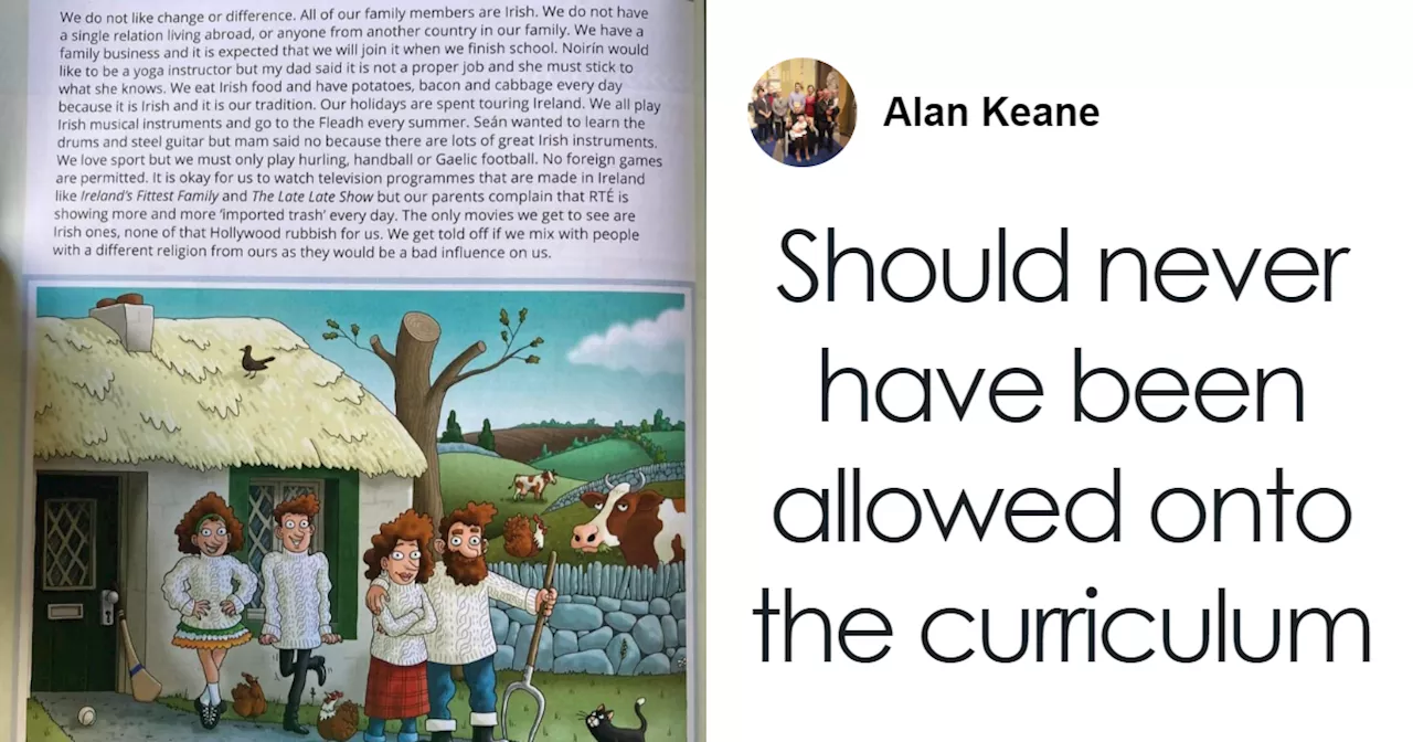 'Woke' Textbook's 'Vile' Portrayal Of A Typical Irish Family Sparks Outrage