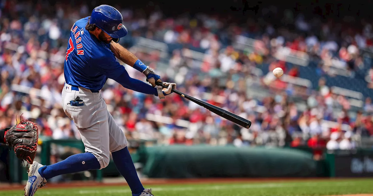 Dansby Swanson gets 4 hits as the surging Chicago Cubs beat the Washington Nationals 14-1