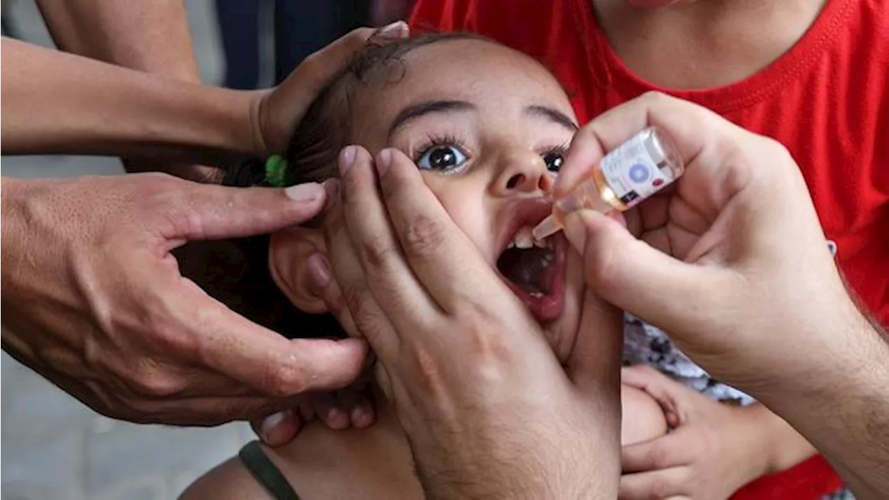 Potret Vaksinasi Polio untuk Anak-Anak di Gaza