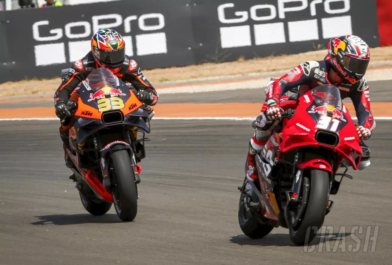 Brad Binder “I had a rolling burnout again!”, Jack Miller “nipped by Rins”