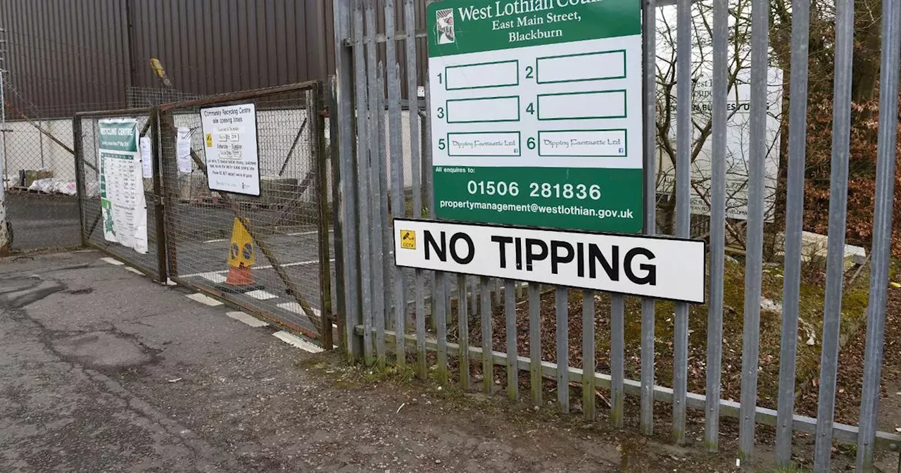 Cuts to West Lothian recycling centre opening hours sees surge in complaints