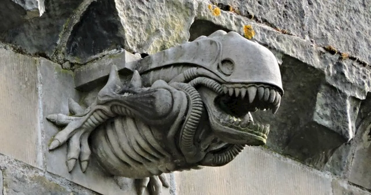 The Scottish town just outside Glasgow home to Alien 'Xenomorph' gargoyle