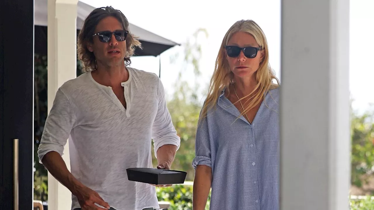 Gwyneth Paltrow enjoys lunch date with husband Brad Falchuck - as she returns to acting in Timothee...