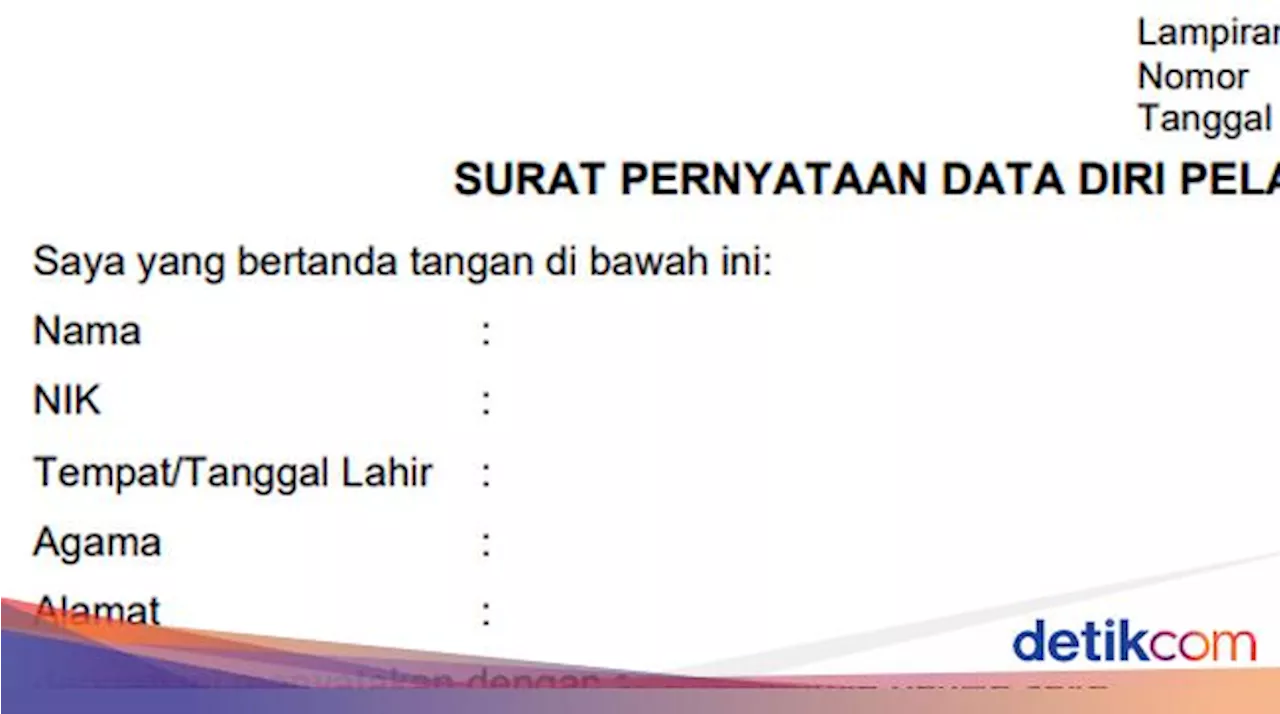 Contoh Surat Pernyataan 5 Poin CPNS 2024 Beserta Link Download