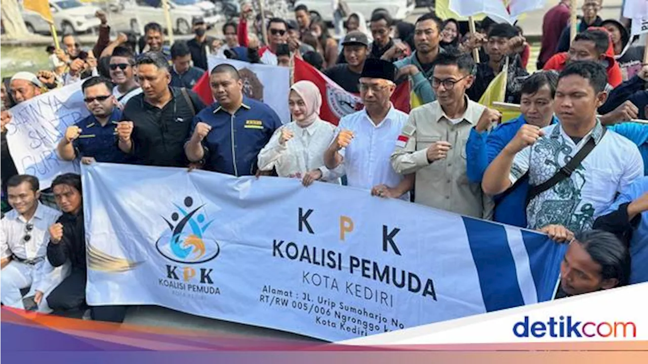 Tolak Politik Dinasti, Pemuda di Kota Kediri Dukung Vinanda-Gus Qowim