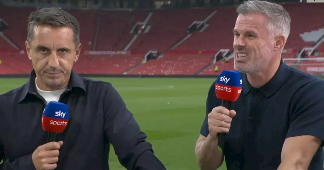 Gary Neville makes bizarre Arne Slot Liverpool claim in Jamie Carragher clash after Man Utd win