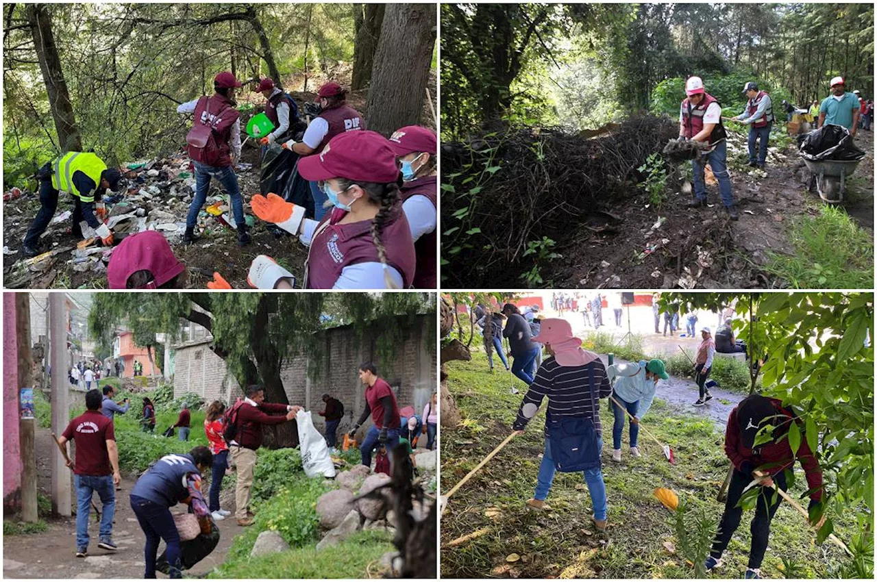 Retiran mil 800 toneladas de basura durante la Primera Jornada de 'Limpiemos Nuestro EdoMex'