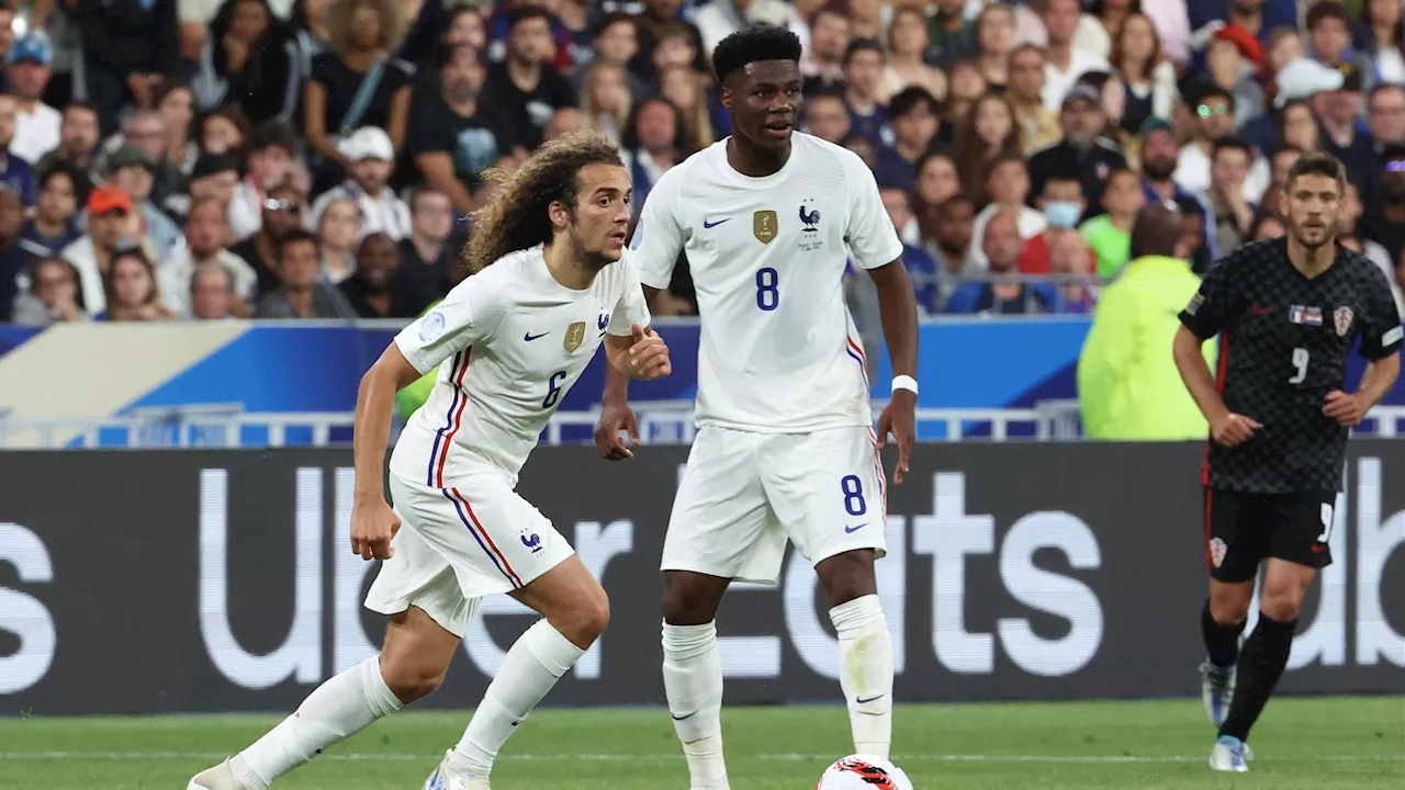  Aurélien Tchouaméni blessé au pied gauche, Mattéo Guendouzi le remplace