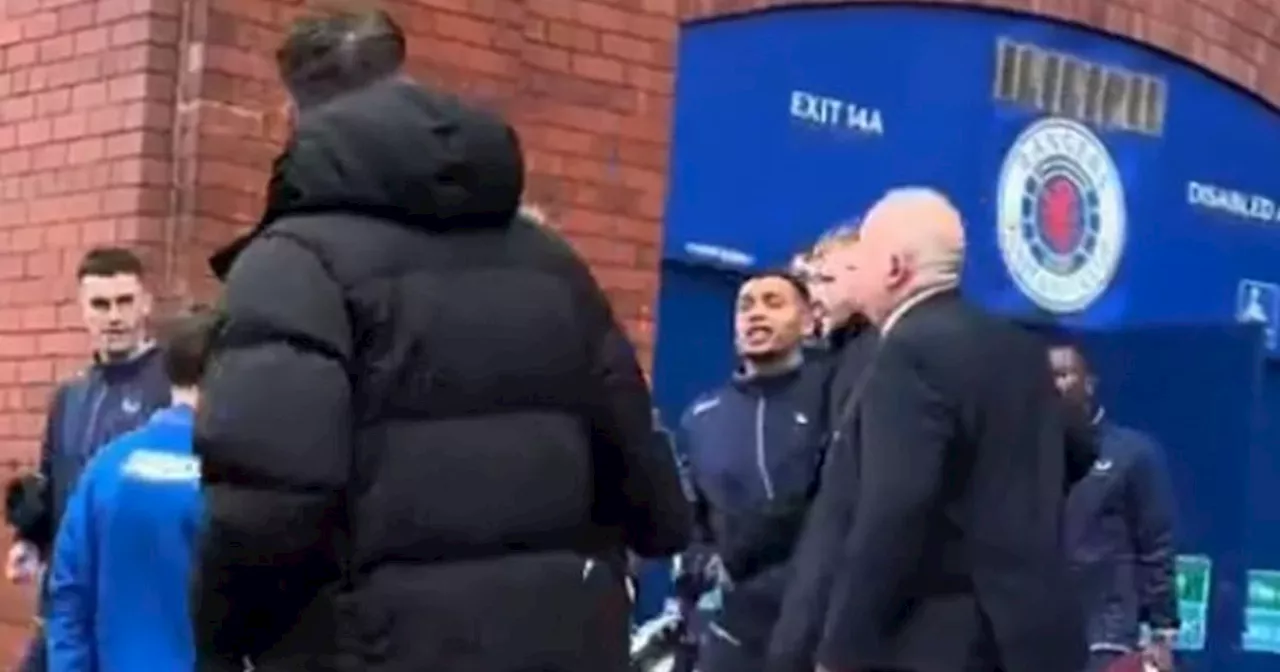 Fuming Rangers fan confronts James Tavernier outside Ibrox after Celtic defeat