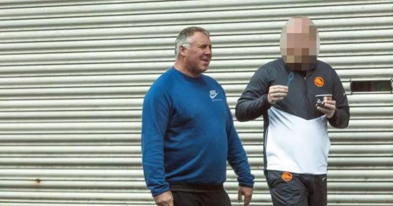 Glasgow crime boss Jamie 'Iceman' Stevenson pictured eating ice cream before fleeing country