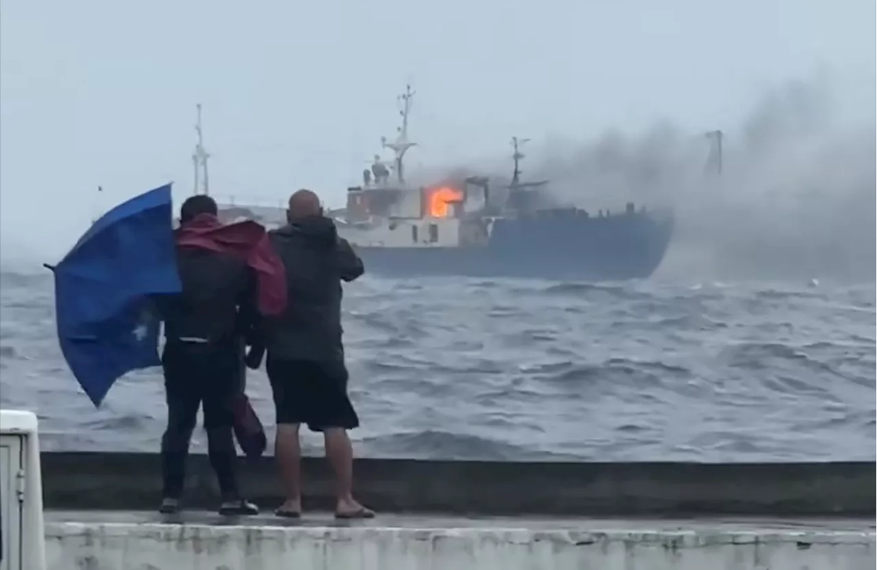 Fire hits ship anchored in Navotas, 1 reported missing