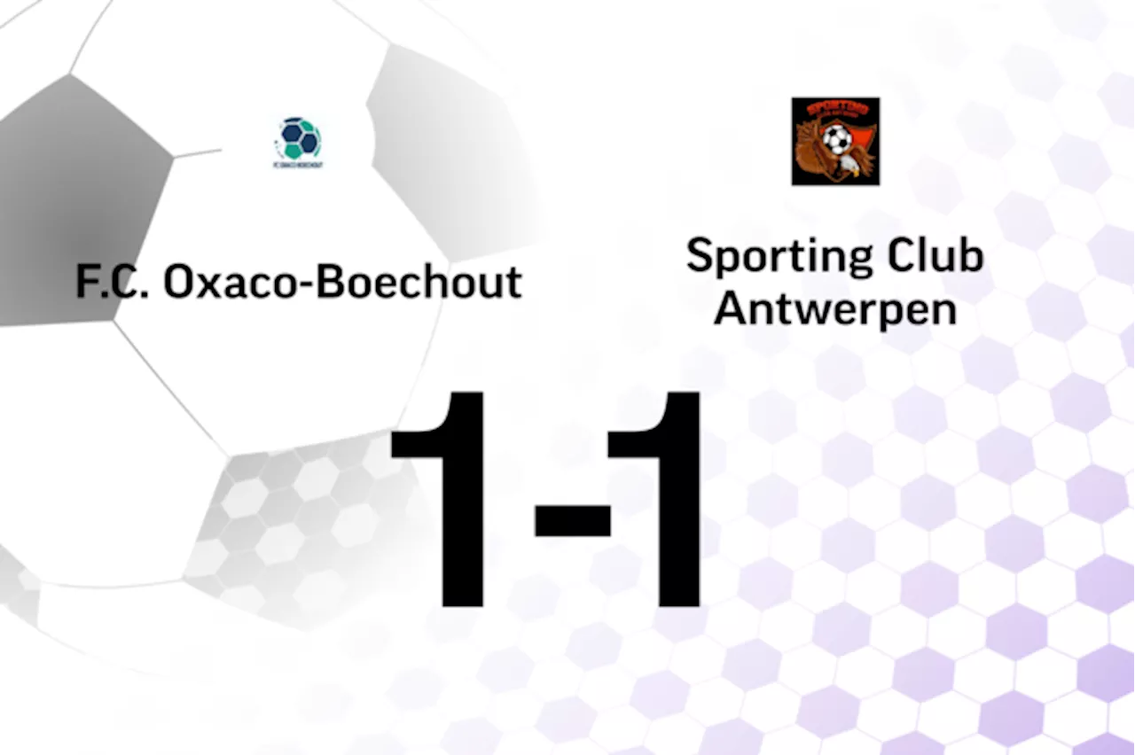 Blom redt punt voor FC Oxaco-Boechout tegen Sporting Club Antwerpen