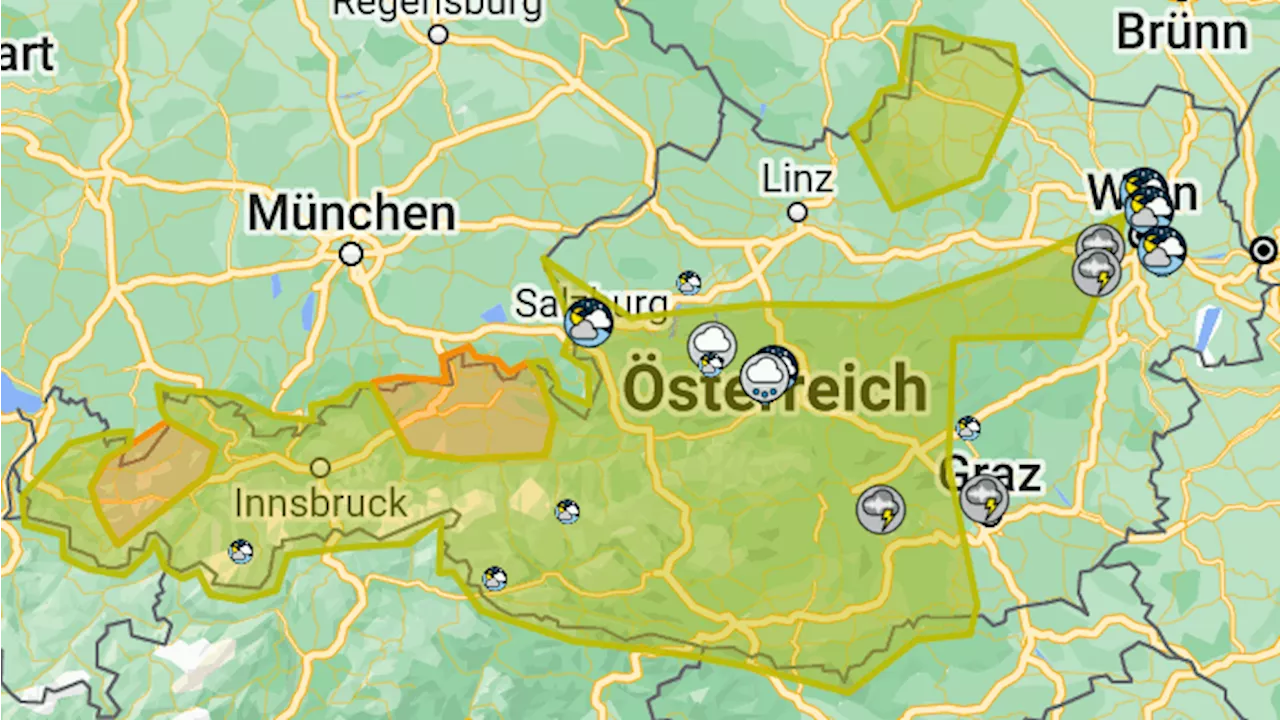  Gewitterzellen peitschen jetzt Sintflut-Regen ins Land